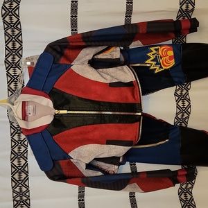 Descendants " Evie" custom, colors navy blue, black, red, and white.